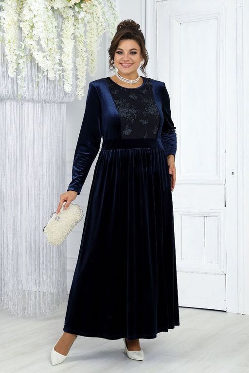 Платье Ninele 7431-Р темно-синий - Mira fashion фото 635