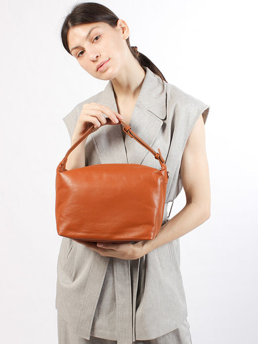 LACCOMA сумка НИ1107-рыжий натуральная кожа