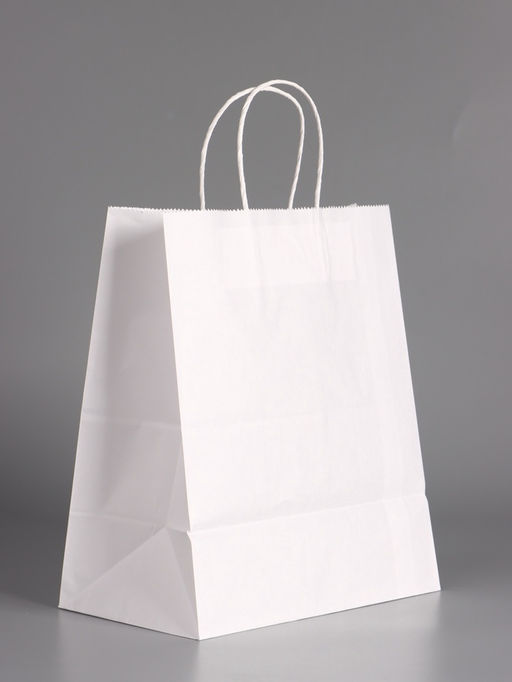 Пакет бумажный подарочный, «С 8 марта Цветочек», белый, 24×14×28 см