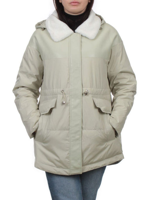 M24-212 LT. OLIVE Куртка демисезонная женская (100 гр. холлофайбер) - Fashion фото 3