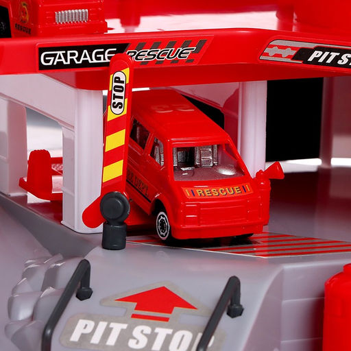 Парковка для машин Служба спасения, 2 уровня, вертолетная площадка - Simaland фото 6