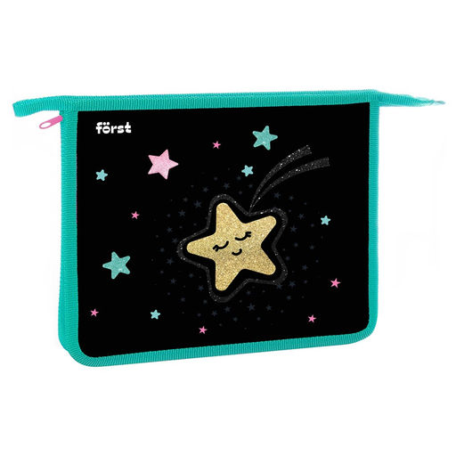 Папка для тетрадей А5, молния сверху F?rst "Stars" (FT-PP-A50401) пластик