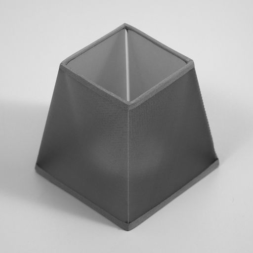 Абажур для люстры BayerLux «Квадрат», Е27/Е14, серый, 13×13×13 см