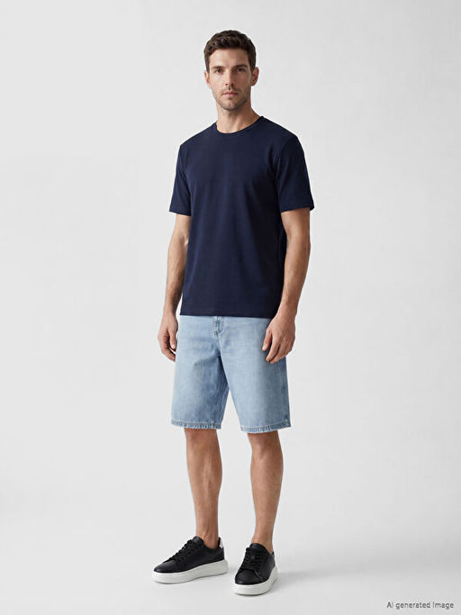 Regular Fit Basic Erkek Dry Touch Ti??rt