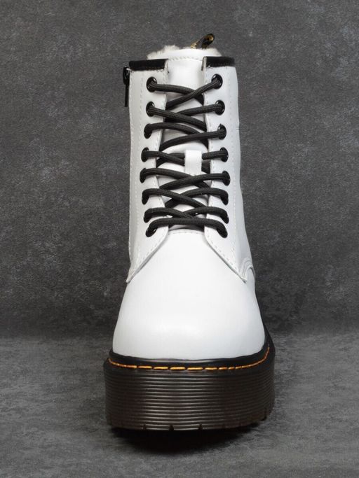 04-15265001 WHITE Ботинки зимние женские (натуральная кожа, натуральный мех) - Фабричный китай фото 9