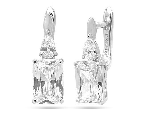 Серьги из серебра куб.циркон., МЦВ156