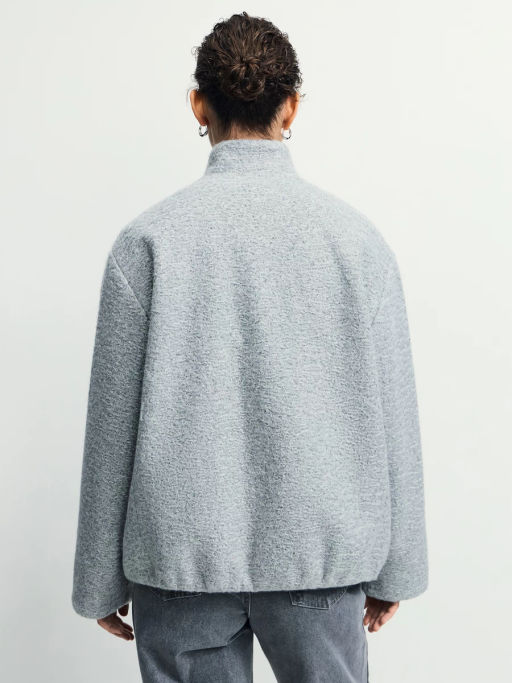 Куртка оверсайз из пальтовой ткани / Zarina  фото 8