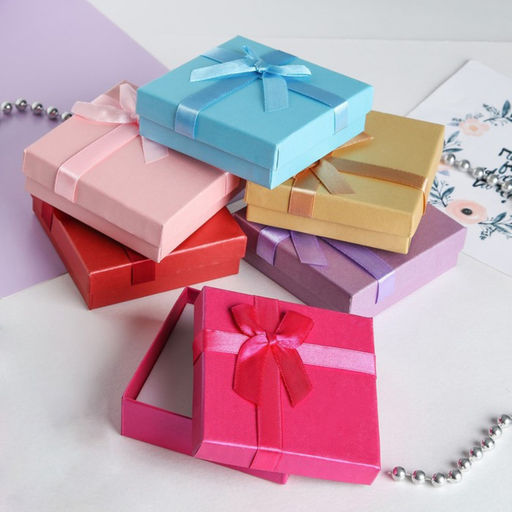 Цена за 6 шт. Коробочка подарочная под набор «Палетка», 9×9 см, МИКС