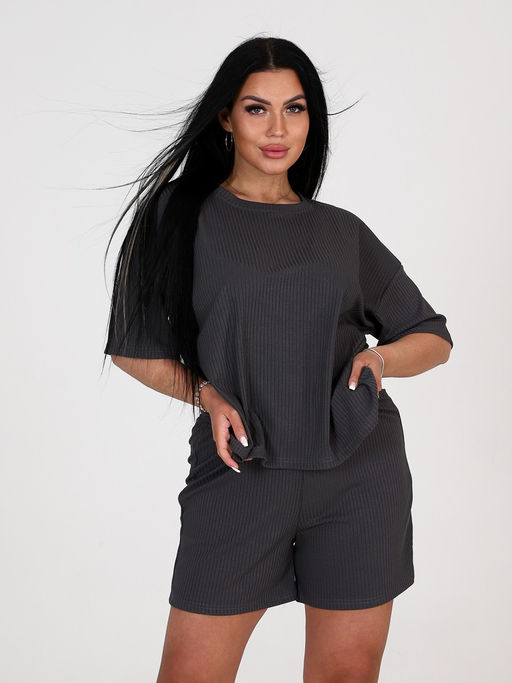 012 ЖЕНСКАЯ ПИЖАМА (Графит) - А-дина фото 2