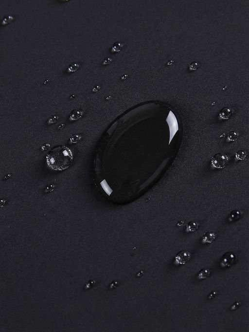 Ветровка мужская софтшелл виндстоппер с капюшоном спортивная черного цвета 9617_1Ch