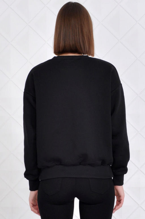 Арт. 1591 Свитшот женский 42-52 (6 шт) Цвет:черный