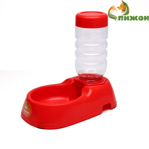Автопоилка малая со съёмной бутылкой, 260 мл, красная