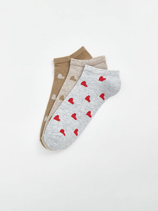 Desenli Kad?n Patik ?orap 3l? Paket - Waikiki фото 2