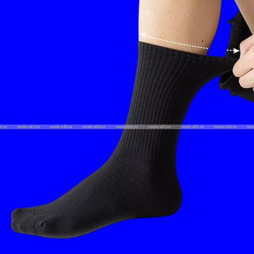 Цена за 10 пар. Байвей высокие мужские носки с высокой резинкой арт. 1208