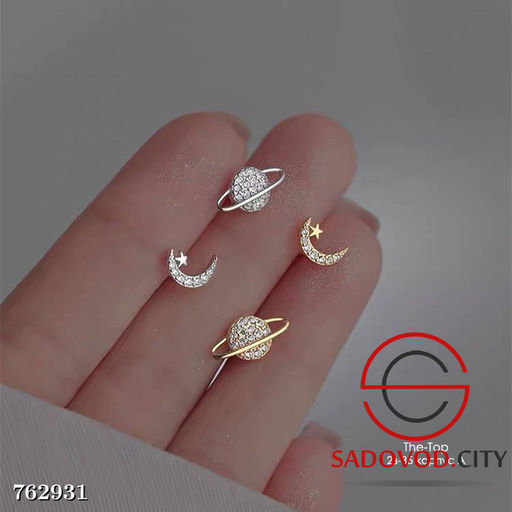 Серьги женские луна и юпитер - Zum ming фото 5