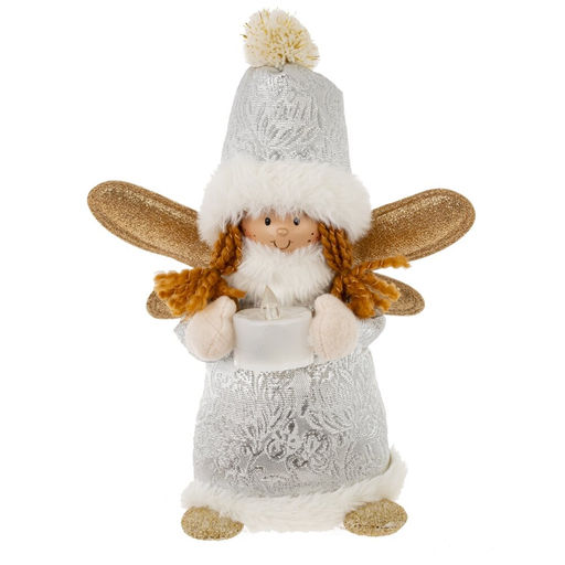 Игрушка набивная "Ангел", L12 W12 H25 см, 2в.