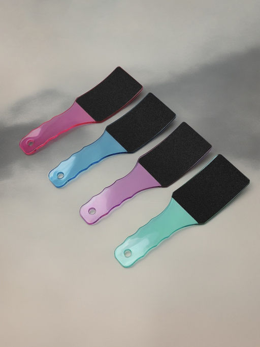 Цена за 2 шт. Пилка для пяток, эргономичная, наждачная, двусторонняя, 23 см, МИКС