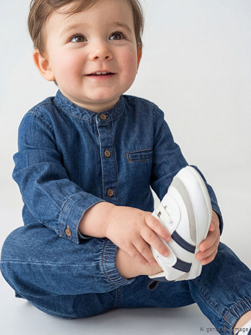 Erkek Bebek Jean G?mlek ve Pantolon