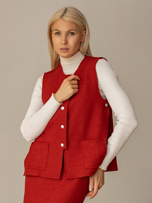 Жилет женский шерсть 60%, вискоза 40% - Волтри фото 15