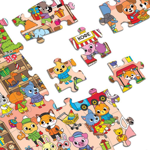 Пазл Найди и покажи. В ожидании Нового года, 88 деталей - Puzzle time фото 4