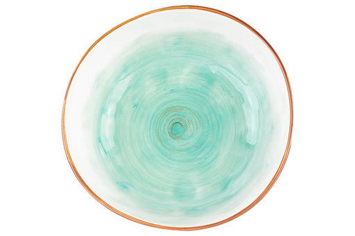 Салатник 2,2 л 23*23*9 см Кантри бирюзовый, фарфор - Elan gallery фото 4