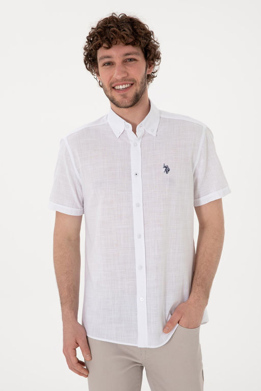 Erkek Beyaz K_sa Kollu G_mlek Sepette S_rpriz _ndirim - U.s. polo assn фото 4