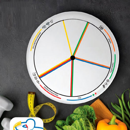 Тарелка для похудения D25см арт.PLT0021GPT /МФК/  фото 2