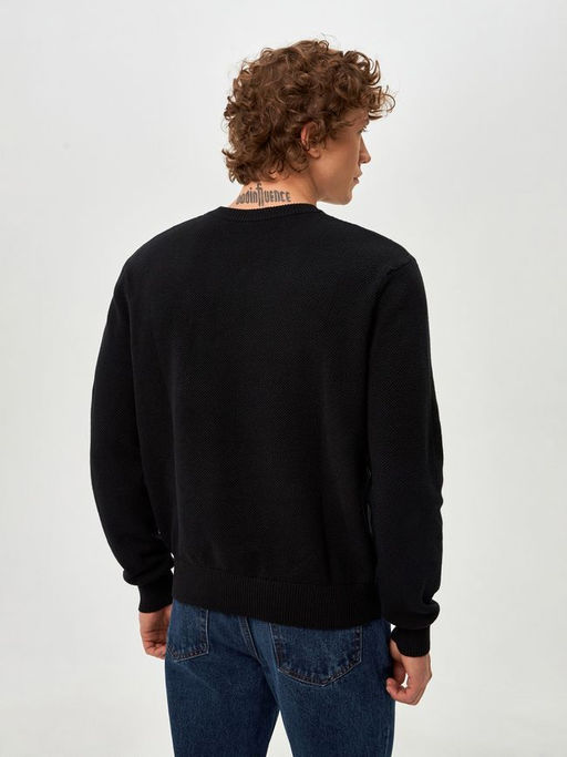 10100310023 Джемпер муж. Chaucer черный - Concept club фото 3