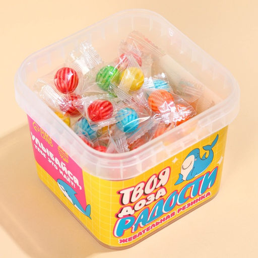 Цена за 50 шт. Жевательные резинки Доза радости, 50 шт. х 3 г. - Simaland фото 2