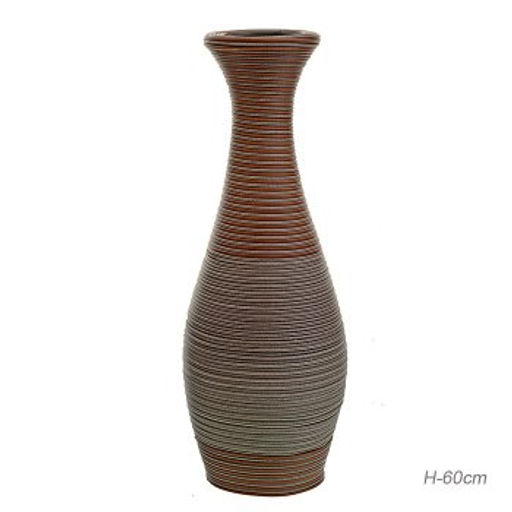 Ваза напольная 60 см Плетенка / 351 /уп 12/ светло-коричневая - Галеонтрейд фото 8