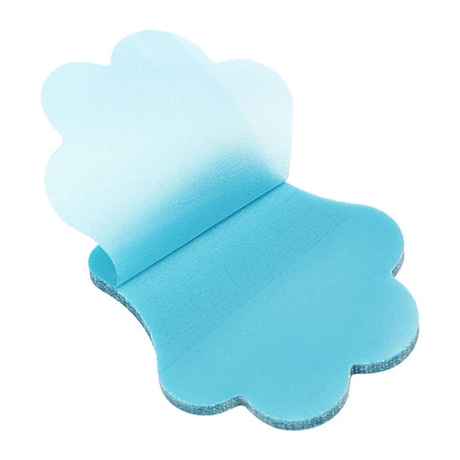 Цена за 4 шт. Блок-закладка с липким краем «Лапка», 45 мм × 45 мм, 50 листов, пластик, голубой