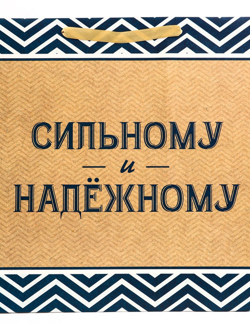 Пакет подарочный горизонтальный Действуй, 49?40?19 см