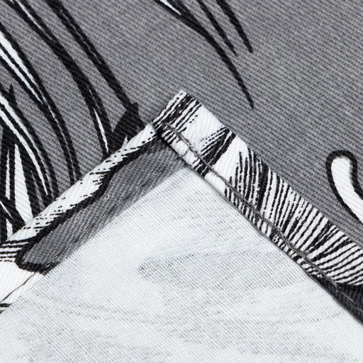 Шторы для кухни с подхватами Этель Palm leaves, 149×180 см, комплект - 2 шт.