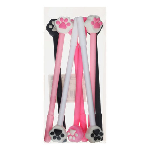 Цена за 12 шт. Ручка - прикол гелевая Кошачья лапка, МИКС - Calligrata фото 5