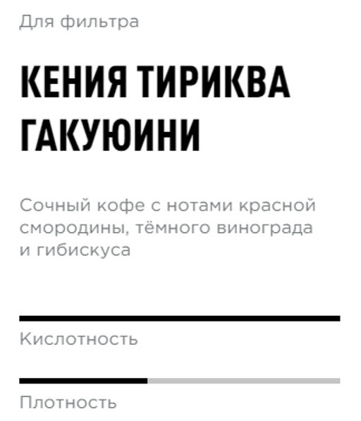 Кофе Кения Тириква Гакуюини - Tasty coffee фото 2