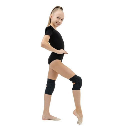 Наколенники для гимнастики и танцев Grace Dance, с уплотнителем, р. S, 7-10 лет, цвет чёрный  фото 4