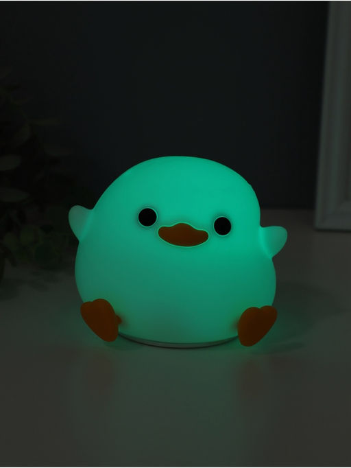 Фигурка светящаяся RISALUX «Утенок», 2 Вт, LED-ночник антистресс, RGB, USB, 10×12×9.5 см