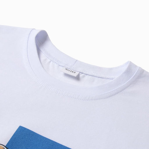 Футболка женская MINAKU: Exclusive print, белая, размер 50