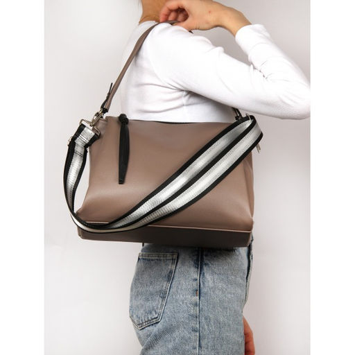 Сумка женская искусственная кожа ADEL-289/1в, 3отд.2внут.карм. плеч/рем-стропа, капучино 260893 - Adelia фото 5