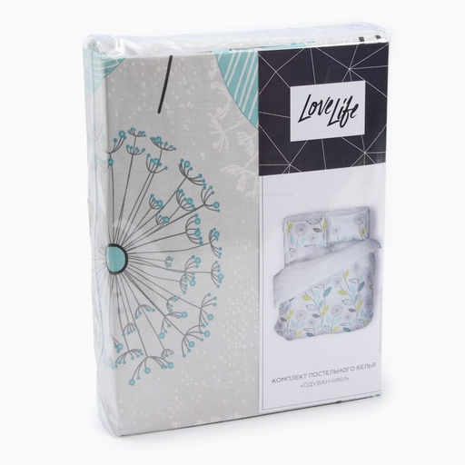 Постельное бельё LoveLife евро Одуванчики 225х215см, 240х220см, 50х70см-2шт, хлопок, бязь, 125г/м2  фото 5