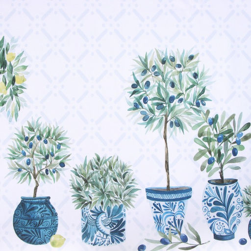 Шторы для кухни с подхватами Этель Olives, 145×180 см, комплект - 2 шт.