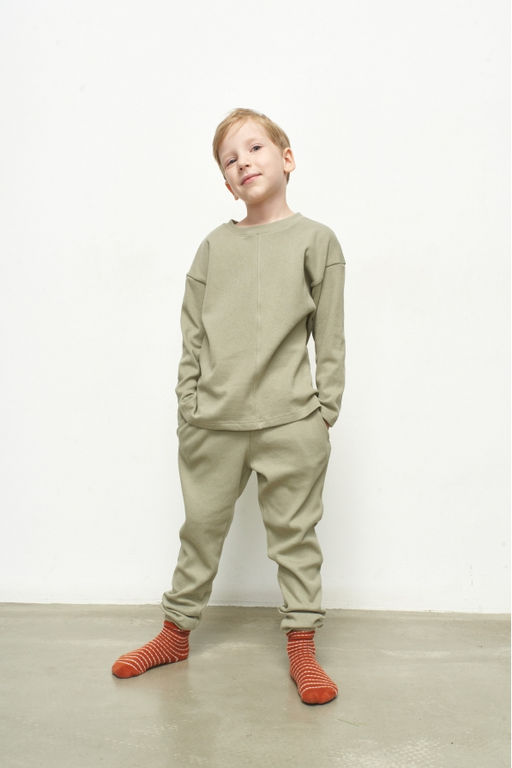 Лонгслив детский Home Olive