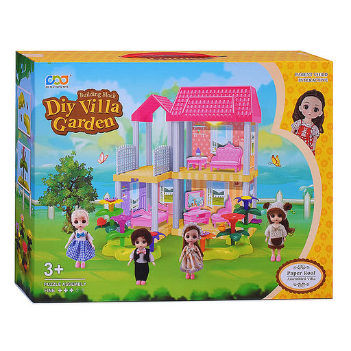 Дом для куклы "Котедж" с мебелью, в коробке