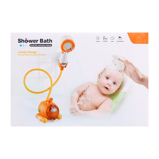 Детский душ для ванны Подводная лодка, с щёткой для мытья головы, работает от батареек - Simaland фото 18