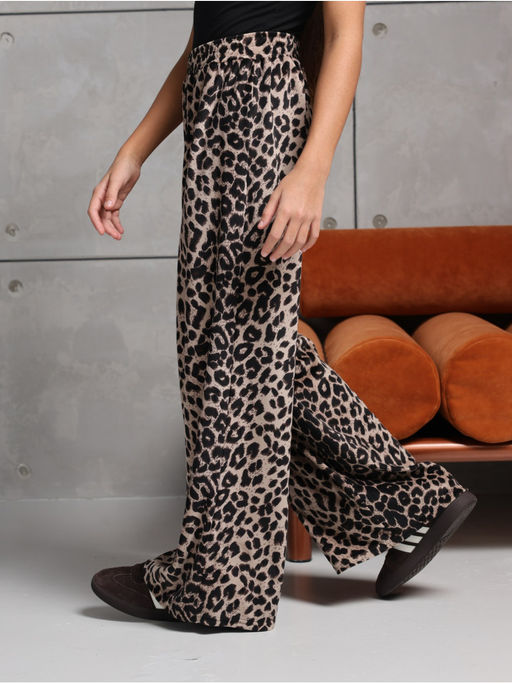 Брюки Велюр Леопард Бежевый Девочка - София фото 5