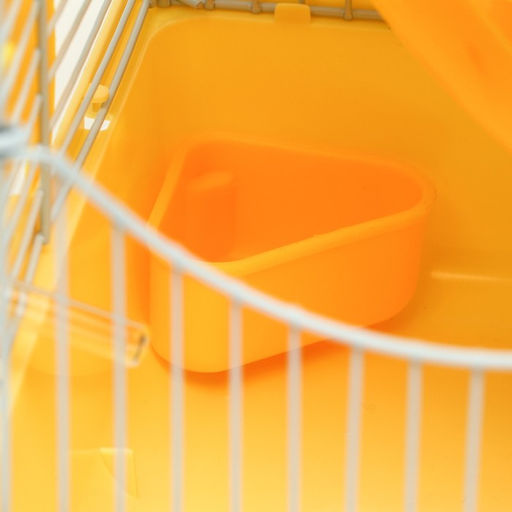 Клетка для грызунов Пижон, укомплектованная с замком, 27 х 21 х 31 см, жёлтая  фото 7