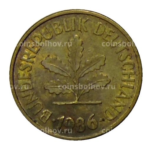 5 пфеннигов 1986 года D Германия