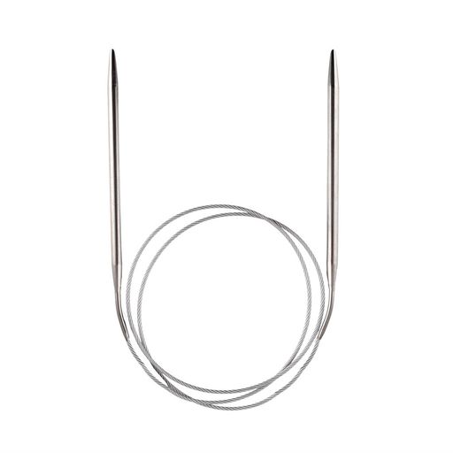 Спицы GAMMA круговые MKN сталь d 5.0 мм 100 см 1 шт с металлической леской  фото 4