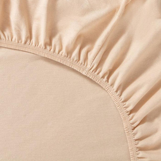 Простыня на резинке Купу-купу, 160х200х20 см, бежевый, трикотаж - Kupu-kupu фото 3
