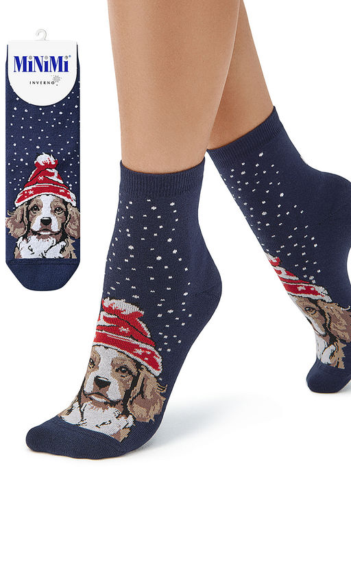 (Minimi) Mini Inverno 3300-9 нос.жен., плюш "собаки" (ЧЗ)